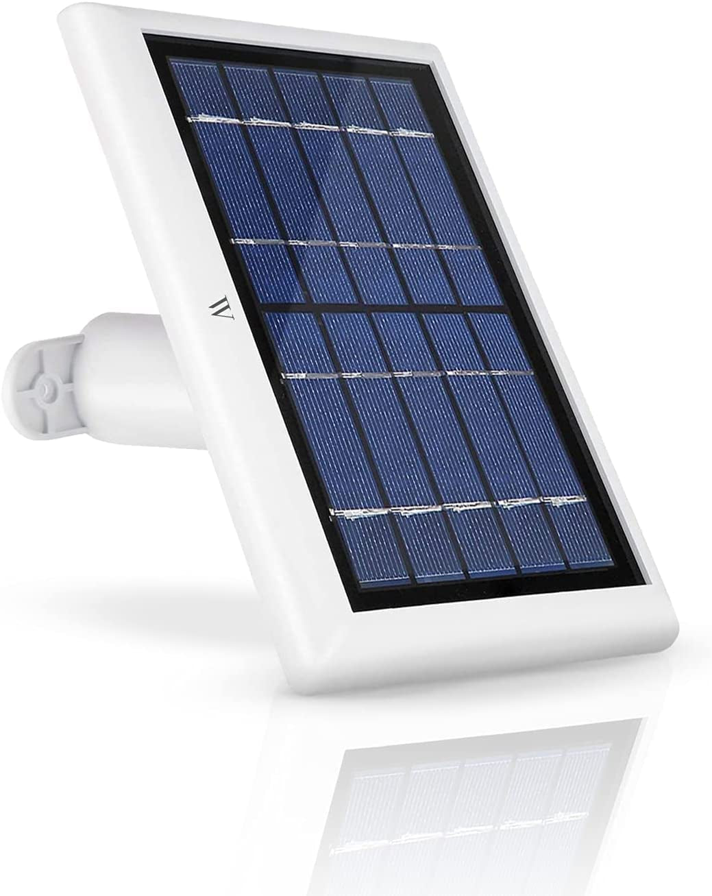 Solar Panel Compatible with Ring Spotlight Cam/Plus/Pro Battery, Stick up Cam/Pro & Outdoor Cam plus Battery - Continuous Power for Ring Surveillance Camera (1-Pack, White)